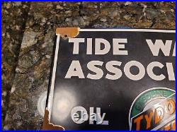 Vintage Tydol Veedol Oil Gas Sign- Vintage Advertising- Rare