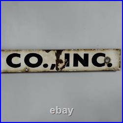 Vintage US Steel Mill Coal Mining Porcelain Sign Industrial Gas Oil Advertising