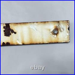 Vintage US Steel Mill Coal Mining Porcelain Sign Industrial Gas Oil Advertising