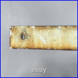 Vintage US Steel Mill Coal Mining Porcelain Sign Industrial Gas Oil Advertising