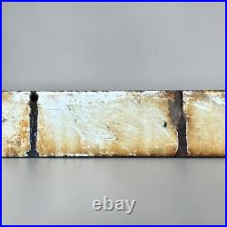 Vintage US Steel Mill Coal Mining Porcelain Sign Industrial Gas Oil Advertising