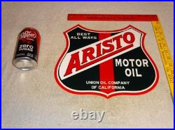 Vintage Union Oil Company Of California Aristo 12 Porcelain Metal Gasoline Sign