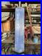 Vintage Universal Batteries Metal Advertising Sign Weather Gauge Gas Oil Garage