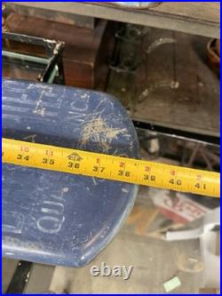 Vintage Universal Batteries Metal Advertising Sign Weather Gauge Gas Oil Garage