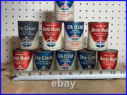 Vintage Unopened Standard Oil Anti-Rust & Sta-Clean Additive 4 Oz Cans Vintage Unopened Standard Oil Anti-Rust & Sta-Clean Additive 4 Oz Cans