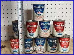 Vintage Unopened Standard Oil Anti-Rust & Sta-Clean Additive 4 Oz Cans Vintage Unopened Standard Oil Anti-Rust & Sta-Clean Additive 4 Oz Cans