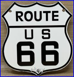 Vintage Us Route 66 Porcelain Metal Highway Sign Gas Station Oil Road Shield Vintage Us Route 66 Porcelain Metal Highway Sign Gas Station Oil Road Shield