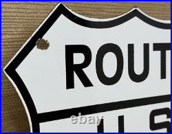 Vintage Us Route 66 Porcelain Metal Highway Sign Gas Station Oil Road Shield Vintage Us Route 66 Porcelain Metal Highway Sign Gas Station Oil Road Shield