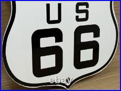 Vintage Us Route 66 Porcelain Metal Highway Sign Gas Station Oil Road Shield Vintage Us Route 66 Porcelain Metal Highway Sign Gas Station Oil Road Shield