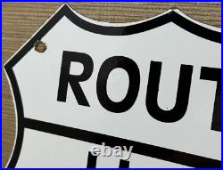 Vintage Us Route 66 Porcelain Metal Highway Sign Gas Station Oil Road Shield Vintage Us Route 66 Porcelain Metal Highway Sign Gas Station Oil Road Shield