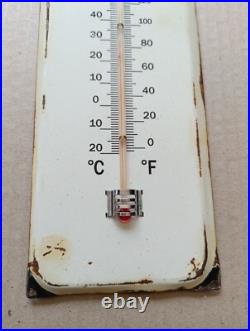 Vintage VEEDOL Motor Oil Thermometer merchandise Sign Non Porcelain Vintage VEEDOL Motor Oil Thermometer merchandise Sign Non Porcelain