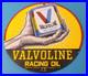 Vintage Valvoline Motor Oil Sign Gas Pump Service Station Porcelain Sign