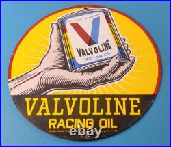 Vintage Valvoline Motor Oil Sign Gas Pump Service Station Porcelain Sign Vintage Valvoline Motor Oil Sign Gas Pump Service Station Porcelain Sign