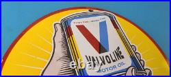 Vintage Valvoline Motor Oil Sign Gas Pump Service Station Porcelain Sign Vintage Valvoline Motor Oil Sign Gas Pump Service Station Porcelain Sign