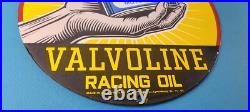Vintage Valvoline Motor Oil Sign Gas Pump Service Station Porcelain Sign Vintage Valvoline Motor Oil Sign Gas Pump Service Station Porcelain Sign