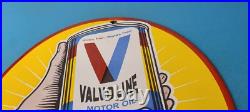 Vintage Valvoline Motor Oil Sign Gas Pump Service Station Porcelain Sign Vintage Valvoline Motor Oil Sign Gas Pump Service Station Porcelain Sign
