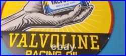 Vintage Valvoline Motor Oil Sign Gas Pump Service Station Porcelain Sign Vintage Valvoline Motor Oil Sign Gas Pump Service Station Porcelain Sign