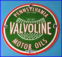 Vintage Valvoline Motor Oil Sign Gas Pump Station Porcelain Sign Vintage Valvoline Motor Oil Sign Gas Pump Station Porcelain Sign