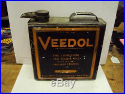 Vintage Veedol 1 Gallon Service Oil Can A-200