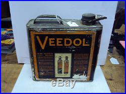 Vintage Veedol 1 Gallon Service Oil Can A-200