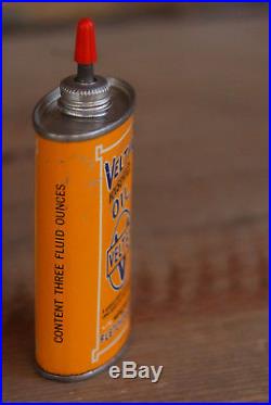 Vintage Veltex Household Oil Tin Can Fletcher Oil Co. 3 Ounces