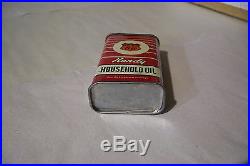 Vintage Very Rare Phillips 66 Handy Oiler Household Oil Tin Can Lead Top