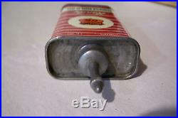 Vintage Very Rare Phillips 66 Handy Oiler Household Oil Tin Can Lead Top