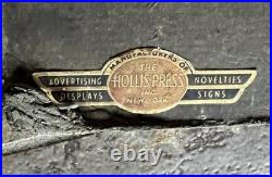 Vintage Victor Gaskets Oil Seals Packings Metal On Board Sign 25.5 X 12