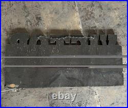 Vintage Victor Gaskets Oil Seals Packings Metal On Board Sign 25.5 X 12
