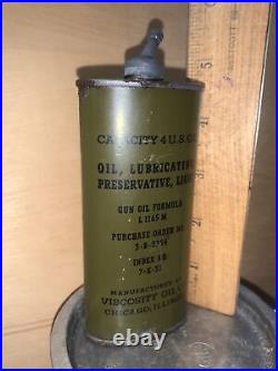 Vintage Viscosity Oil Co. 4 Ounce Can, Gun Oil Formula