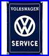 Vintage Volkswagen Porcelain Dealership Sign Gas Oil Germany Ferrari Vw Gti