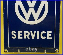 Vintage Volkswagen Porcelain Dealership Sign Gas Oil Germany Ferrari Vw Gti