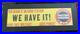 Vintage WYNN'S Friction Proofing OIL Advertising Cardboard Sign 1945
