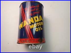 Vintage Wanda Oil 1 Qt Unopened 1940s 1950s Cato Oil Co Oklahoma City