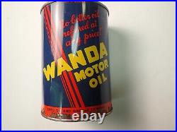 Vintage Wanda Oil 1 Qt Unopened 1940s 1950s Cato Oil Co Oklahoma City