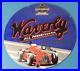 Vintage Waverly Motor Oil Porcelain Gas Auto Racing Service Pump Plate Sign