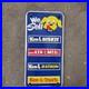 Vintage We Sell Ken Biskit Me Old Us Gasoline Oil Gas Pump Enamel Porcelain Sign