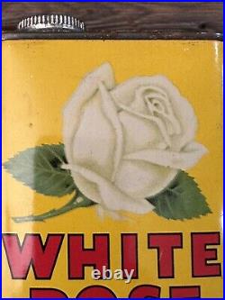 Vintage White Rose Oil Can Fly Spray 16 Oz. Can