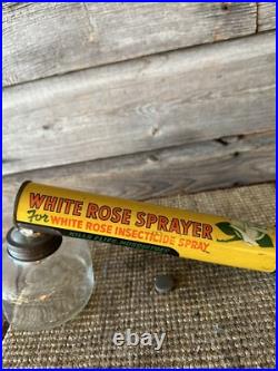 Vintage White Rose Oil Can Insect Sprayer Advertising White Rose No. 2
