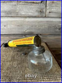 Vintage White Rose Oil Can Insect Sprayer Advertising White Rose No. 2