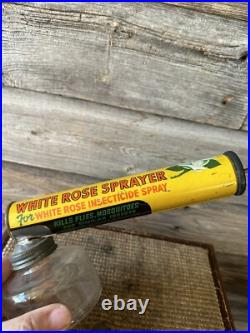 Vintage White Rose Oil Can Insect Sprayer Advertising White Rose No. 2