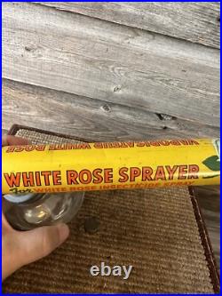 Vintage White Rose Oil Can Insect Sprayer Advertising White Rose No. 2