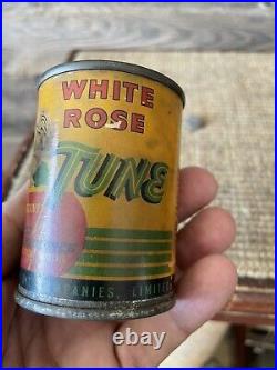 Vintage White Rose Oil Can Tune Can 4 Oz