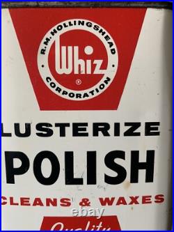 Vintage Whiz Oil Tin Lusterize Polish Whiz Advertising