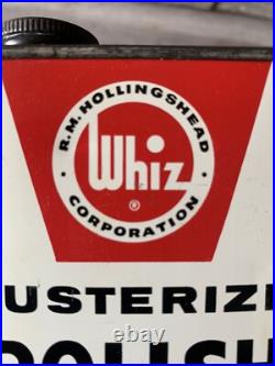 Vintage Whiz Oil Tin Lusterize Polish Whiz Advertising