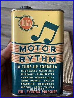 Vintage Whiz Oil Tin Motor Rythm Whiz Advertising