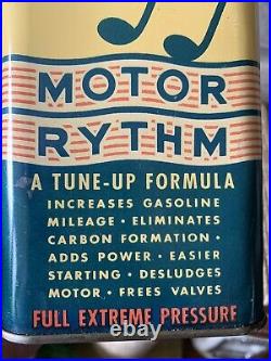 Vintage Whiz Oil Tin Motor Rythm Whiz Advertising