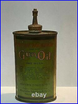 Vintage Winchester Gun Oil 3oz Oil Can