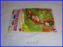 Vintage Winchester Shotgun Shells Turkey Hunting 1' Porcelain Metal Gas Oil Sign
