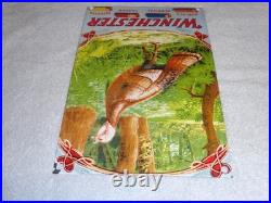 Vintage Winchester Shotgun Shells Turkey Hunting 1' Porcelain Metal Gas Oil Sign
